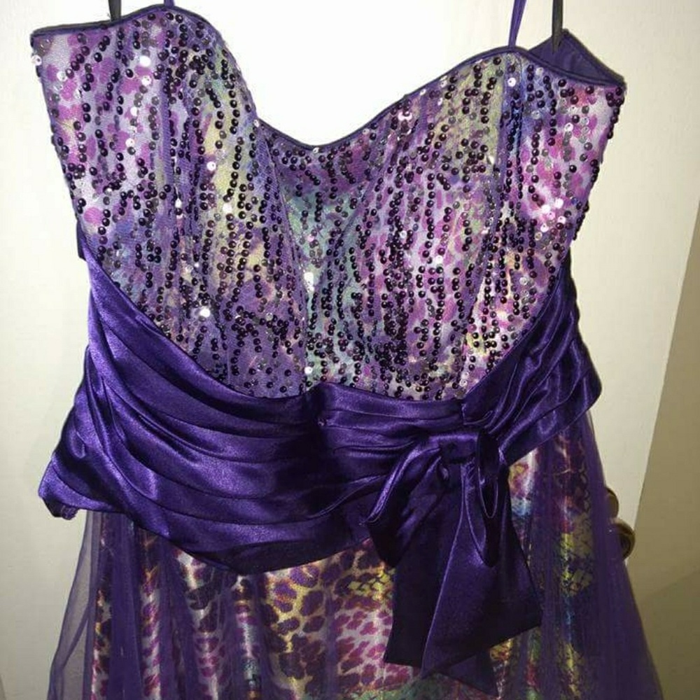 Plus size prom gown